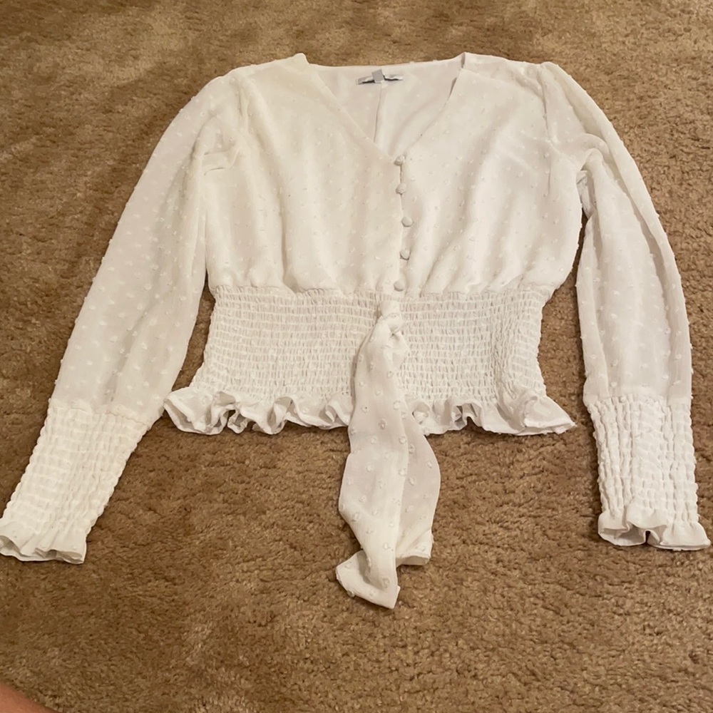Q&A white blouse